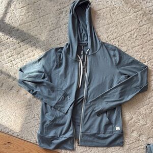 Vuori Women's Blue Zip Up Hoodie